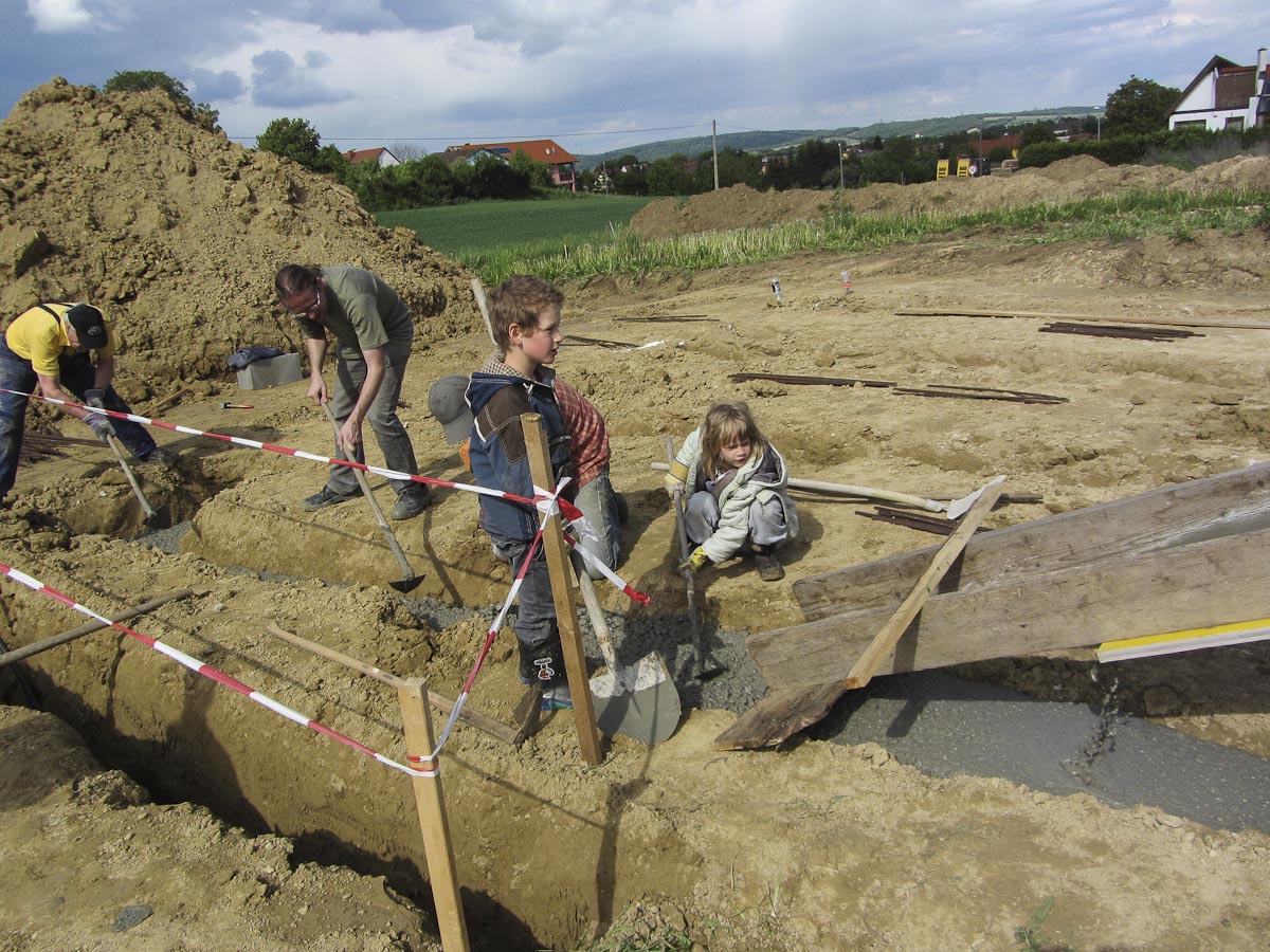 Aushub und Fundament